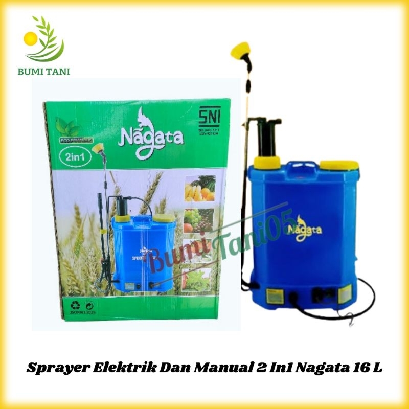 Tangki Semprot Sprayer Nagata 2in1 2 Fungsi Elektrik Dan Manual 16 Liter