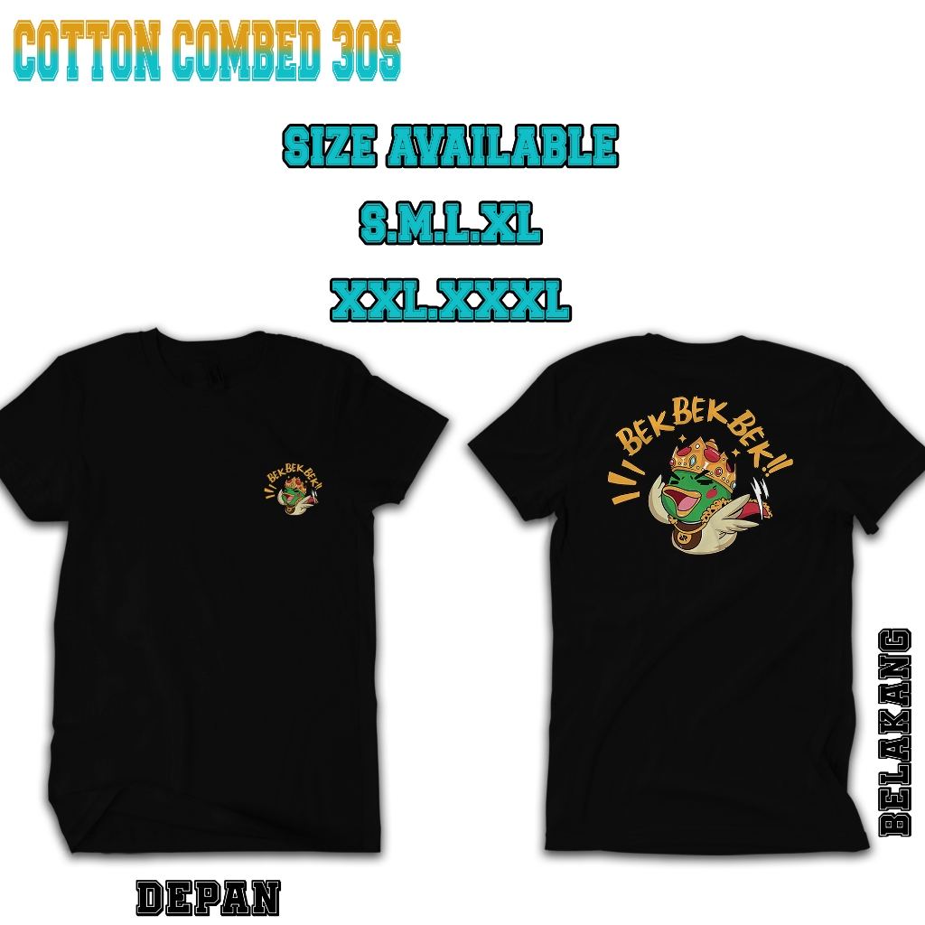 Kaos Baju Emote Mobile Legends Bek Bek Bek Seri MLBBTshirt Distro Atasan Pria Wanita Unisex Gambar M