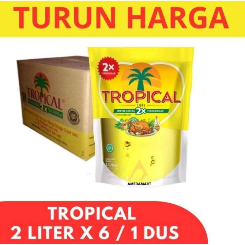

Tropical Minyak Goreng Tropical 2 Liter / Dus