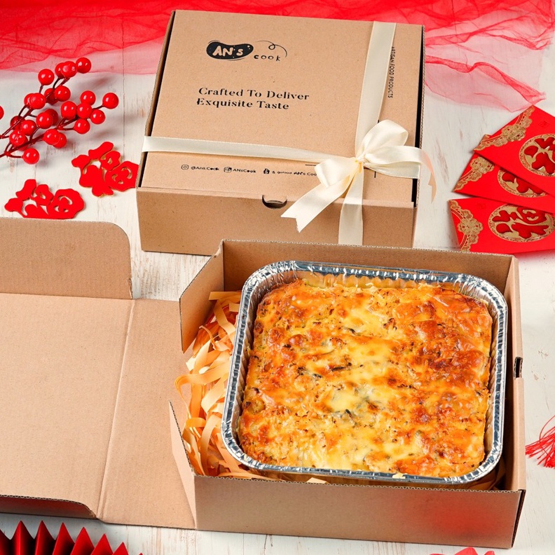 

1212 BRANDS FESTIVAL Hampers CNY Hamper Imlek Parcel Chinese New Year Parsel Tahun Baru Cina Hampers Valentine Makaroni Macaroni Schotel with Bechamel Sauce or bruule brulee sauce