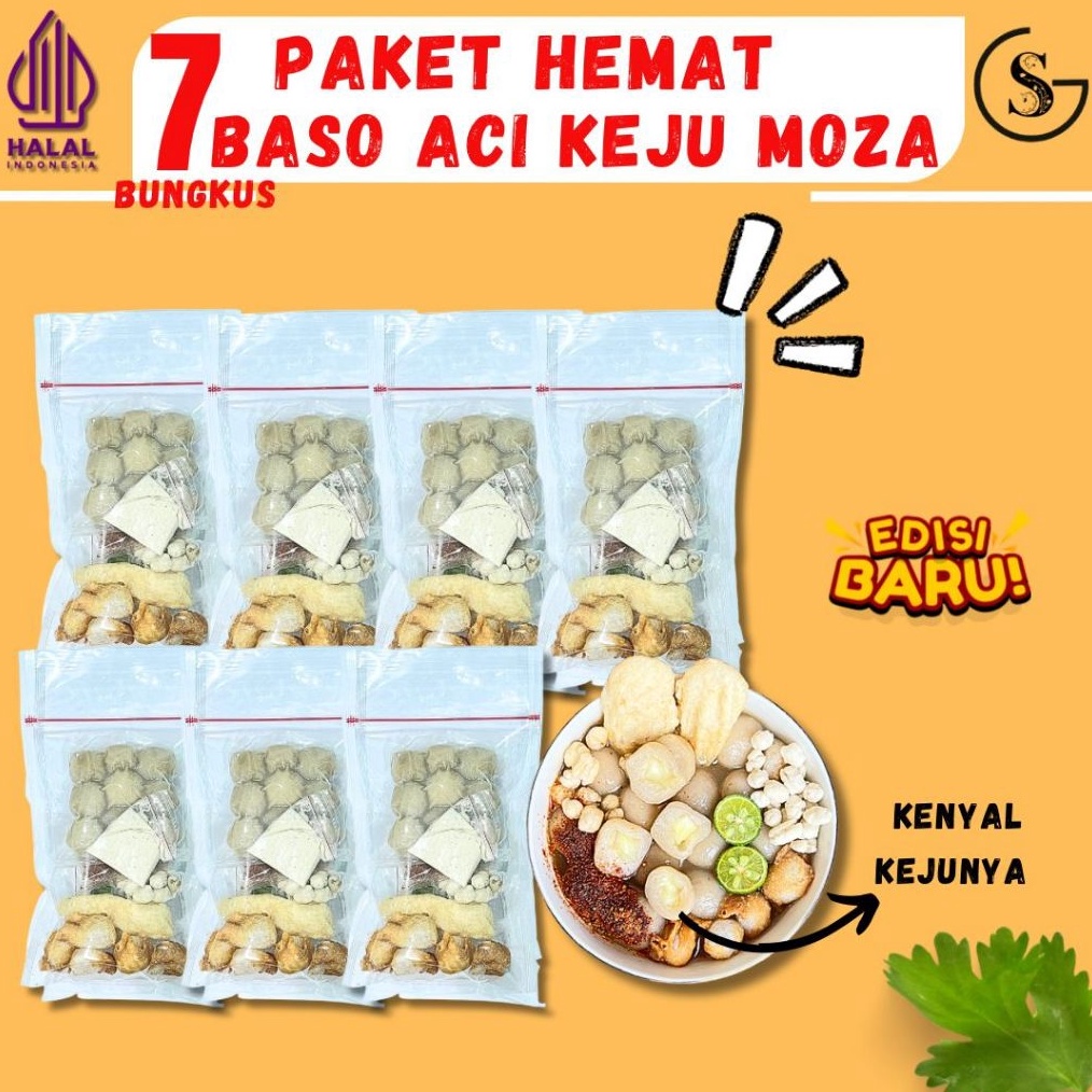 

Terlaris BASO ACI KEJU MOZA SPECIAL ISI 7PCS MAKANAN INSTAN PAKET USAHA buruan