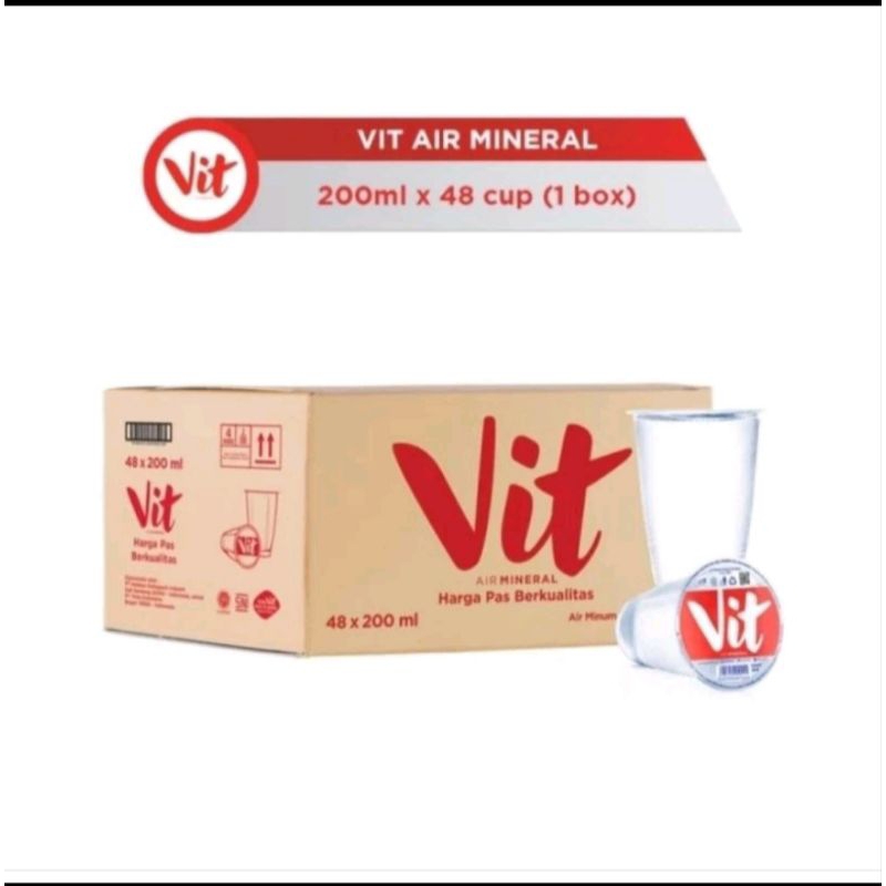 

AIR MINERAL VIT GELAS 220ML 48 pcs