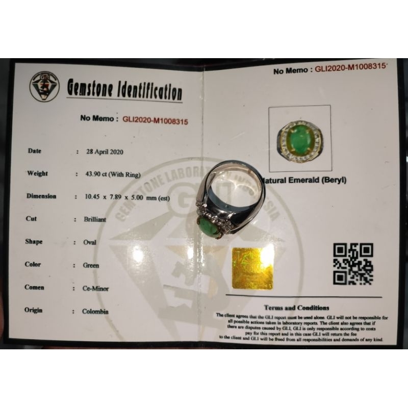 Natural Emerald (Beryl)