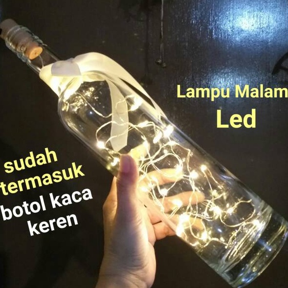 Terbaru Id2i2Hw Lampu malam  Lampu hias LED dalam botol kaca keren