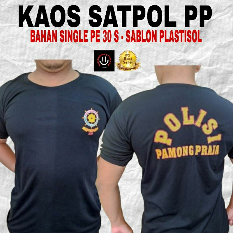 KAOS SATPOL PP - KAOS DALAM SATUAN POLISI PAMONG PRAJA WARNA HITAM