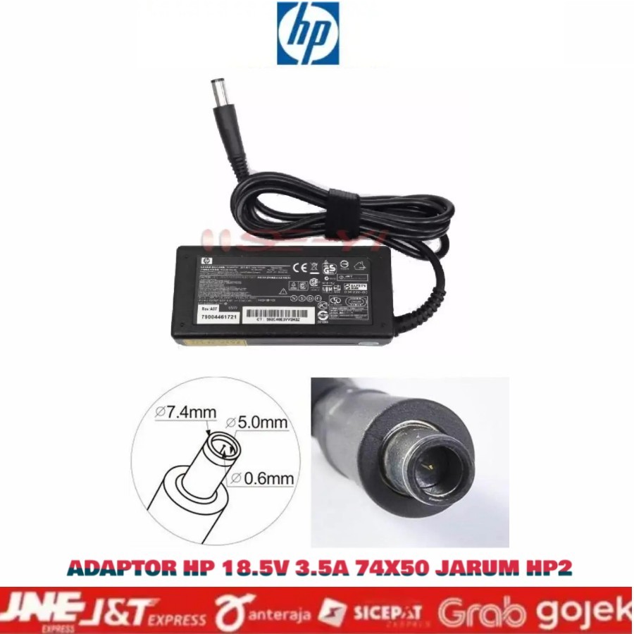 Charger Adaptor Laptop HP Elitebook Folio 9470m 9480 9480m 18.5V-3.5A