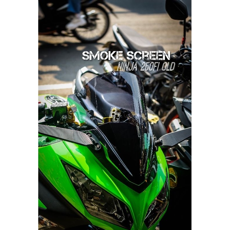 visor jenong windshield smoke ninja250fi old