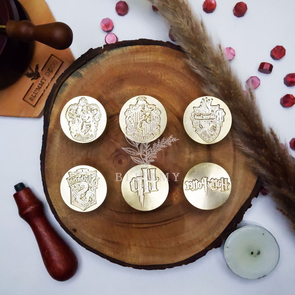 

Terbaru Kodel2L6x HOGWARTS Wax Seal Stamp Segel Surat Vintage edisi Vintage Kepala Stempel Lilin Segel