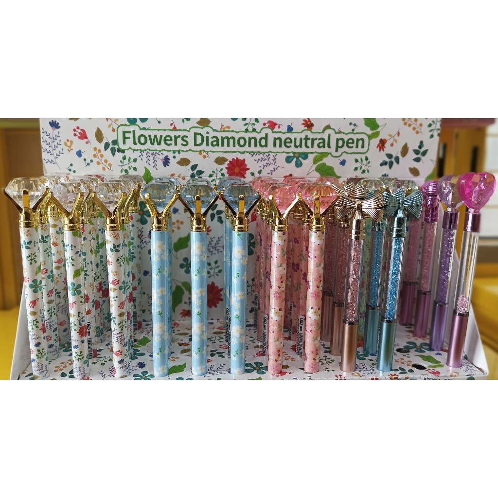 

Diamond Crystal Pulpen Gold & Rose Gold Souvenir Pernikahan Ultah Cantik Kado Berlian Pen Wedding - Pulpen Diamond Crystal Flower 1pack