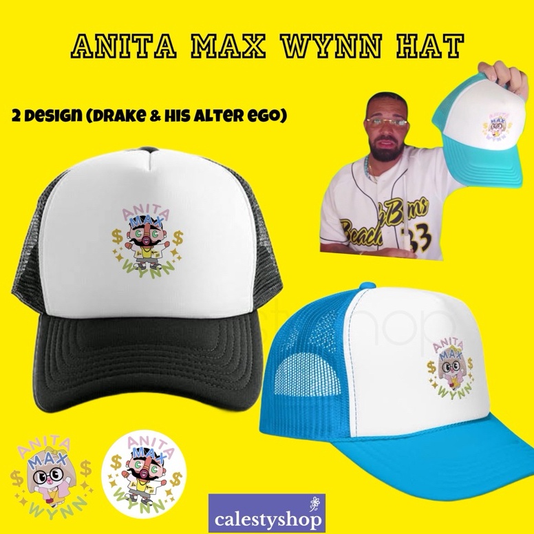 Dapatkan TOPI JARING DRAKE ANITA MAX WYNN I NEED THE MAX WIN  ALTER EGO MEME BASEBALL JALA TRUCKER C
