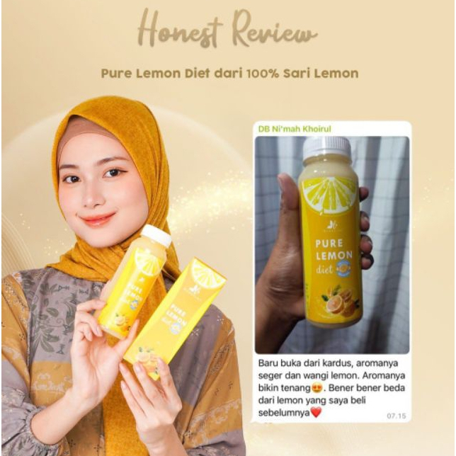 Sari Lemon asli BPOM Pure lemon diet PLD Herbalove Lamour perasan Lemon asli untuk diet dan kesehata