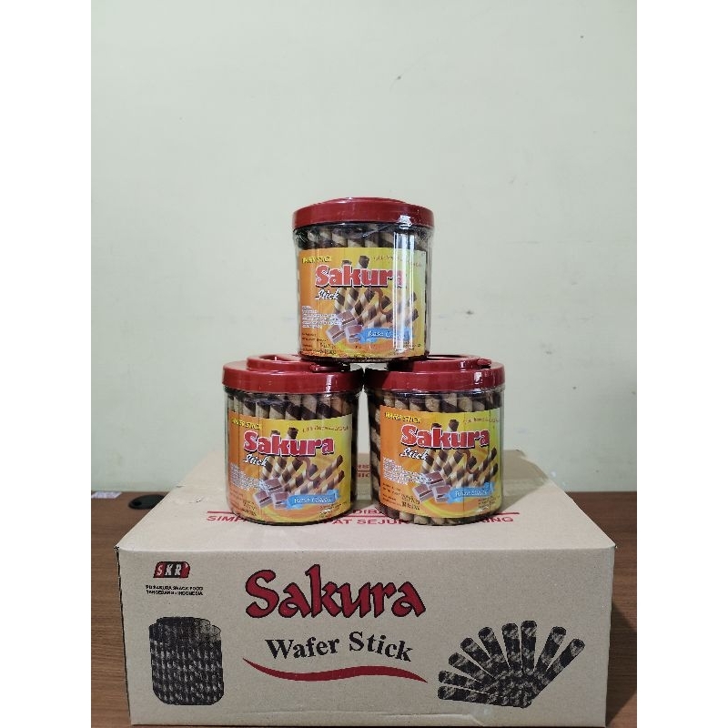 Sakura Wafer Stick Toples Besar // Astor Sakura Toples Besar (Per Dus/Karton)
