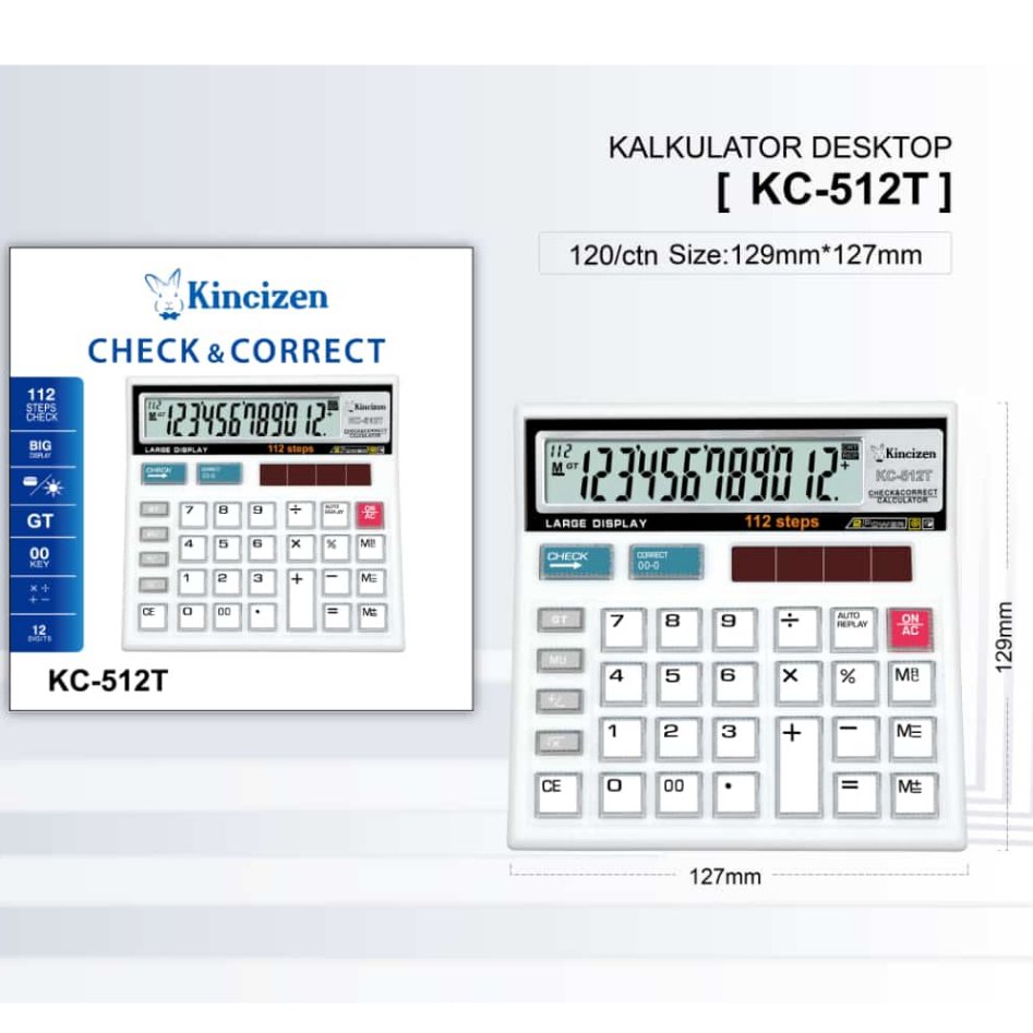 

KALKULATOR KINCIZEN 512T 12 Digit PUTIH ELEGANT MURAH GAMPANG DI GUNAKAN KINCIZEN MIKA 512