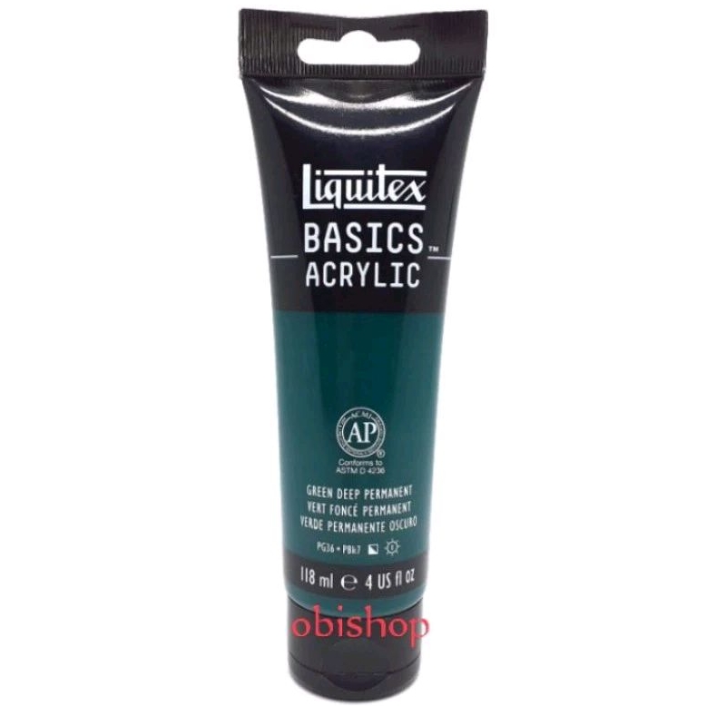 

Cat Akrilik Liquitex Basics Acrylic Colour 118 ml Green Deep Permanent
