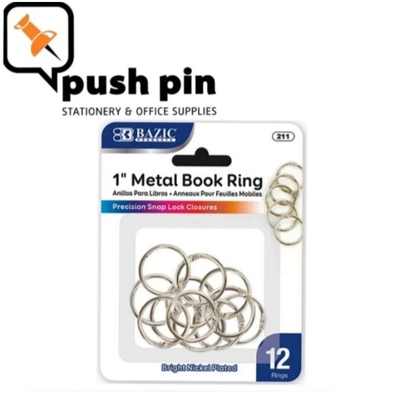 

Bazic Metal Book Ring 211