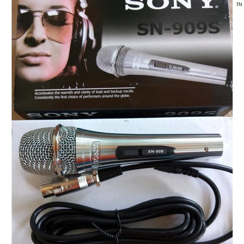 TERBAIK Vocal Microphone Sony SN909 SN-909 Mic kabel mikrofon karaoke