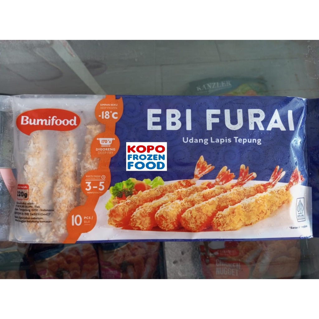 

BUMIFOOD Ebi Furai 220g (isi 10pcs) (Tahan suhu ruangan 2hari)
