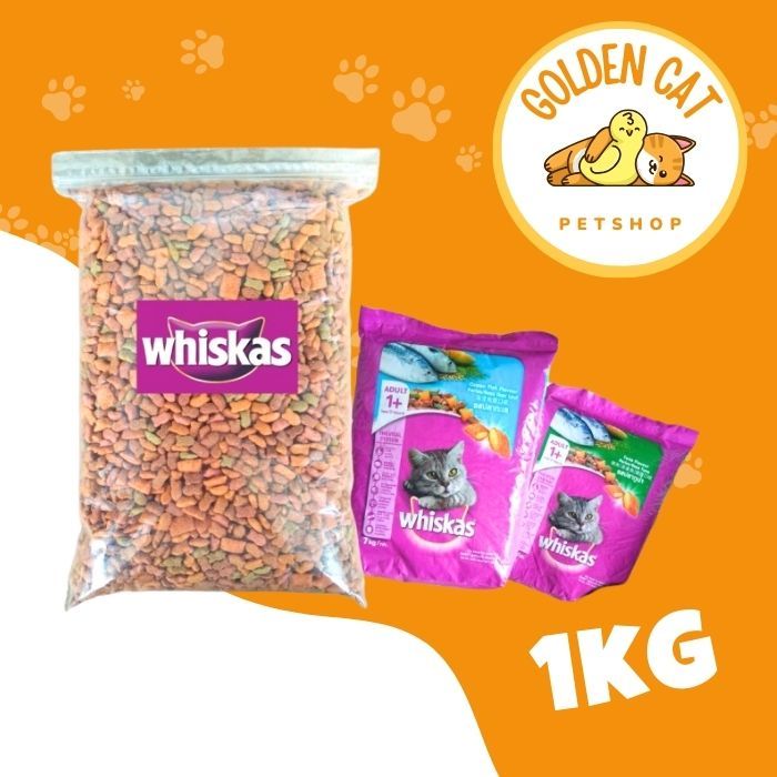 whiskas repack 1kg makanan kucing kering whiskas