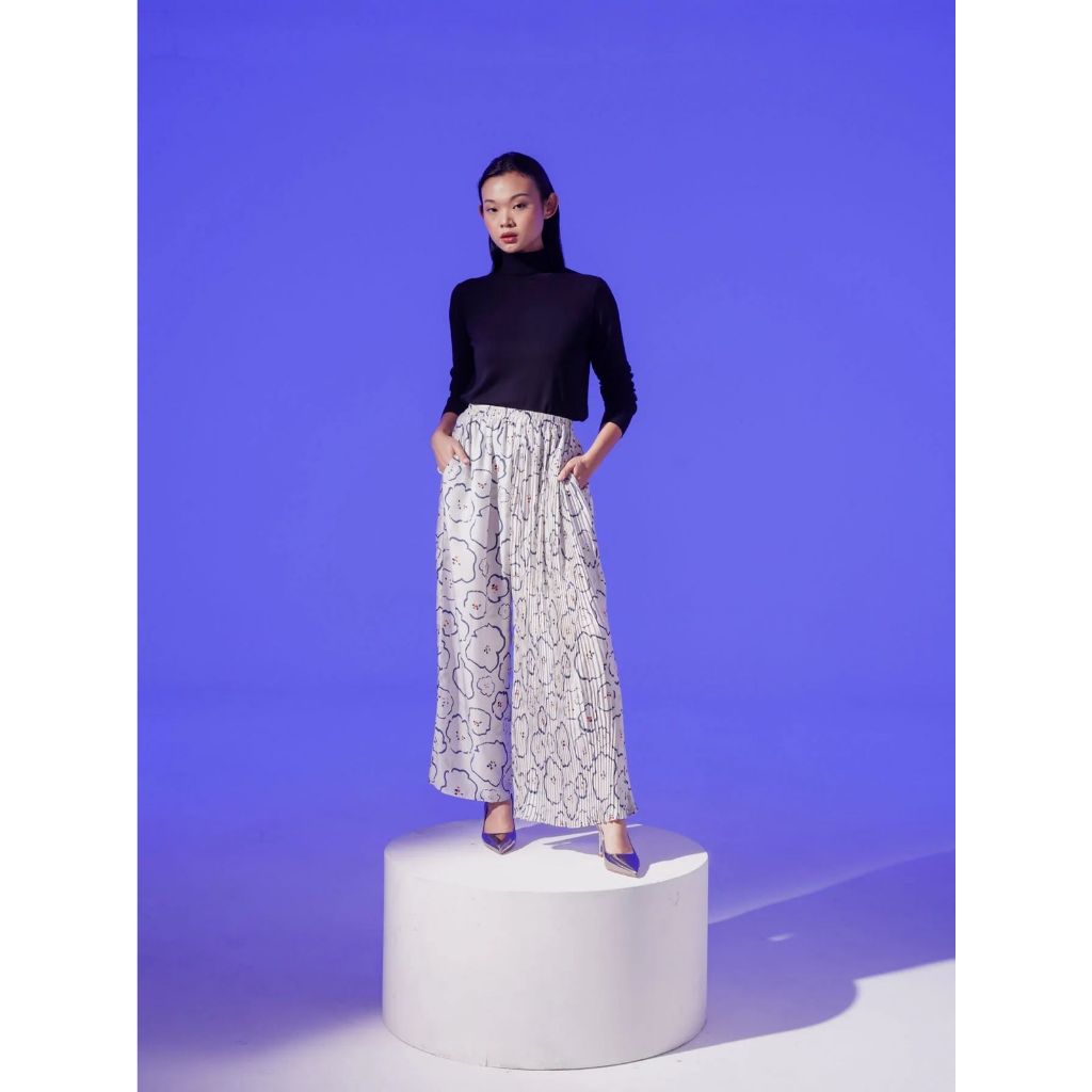 Amy Pleat Pants White - Aleza Label