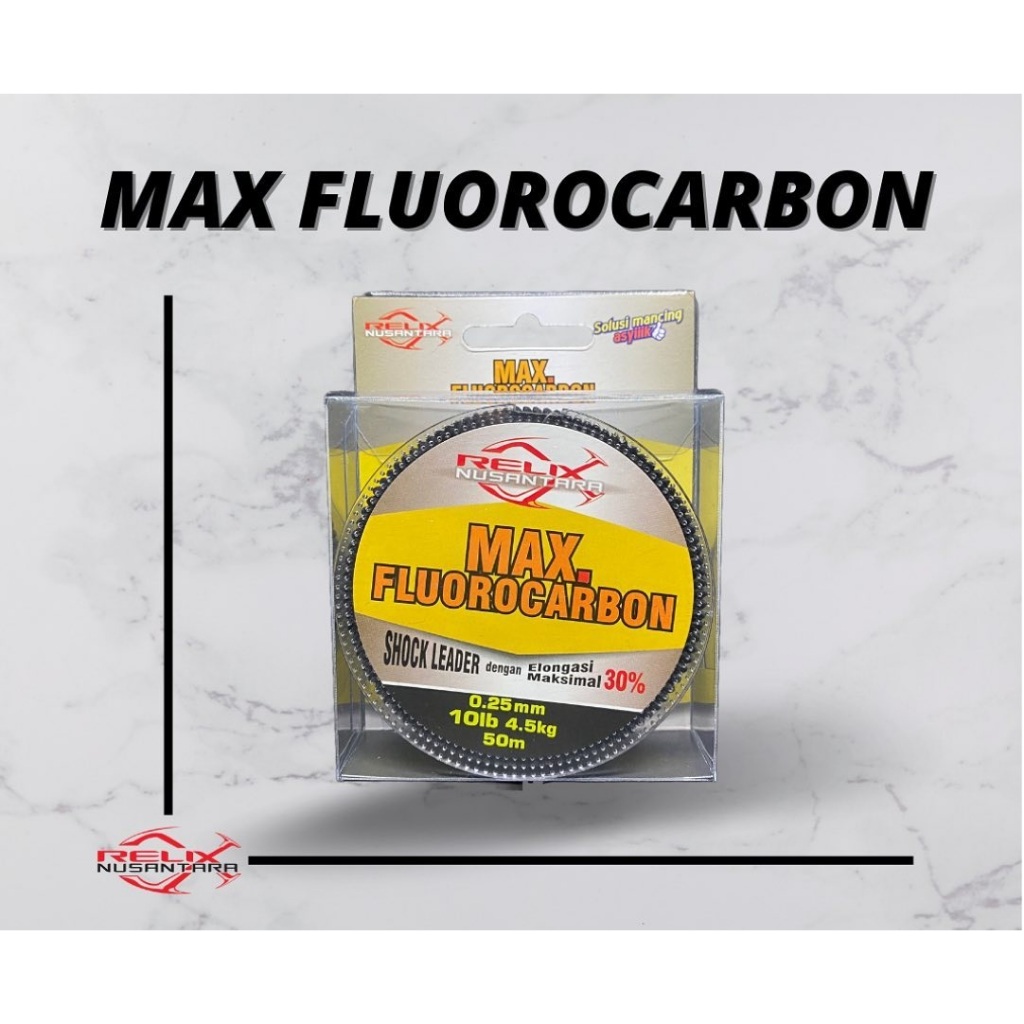 Senar Leader MAX FLUOROCARBON 50m Leader Fluorocarbon Relix Nusantara