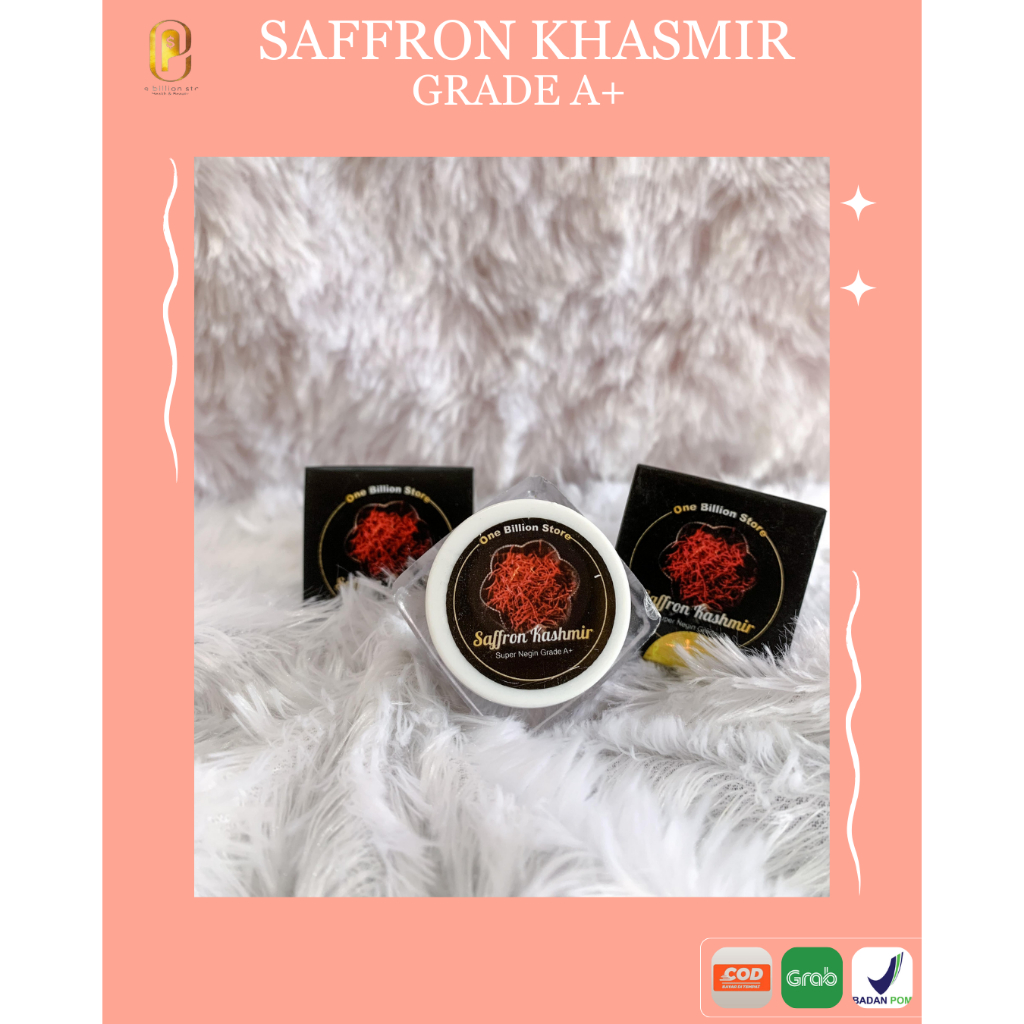 

Saffron Khasmir Import One Billion Store 0,5 1 Gram Original Safron Premium Super Negin Grade A+