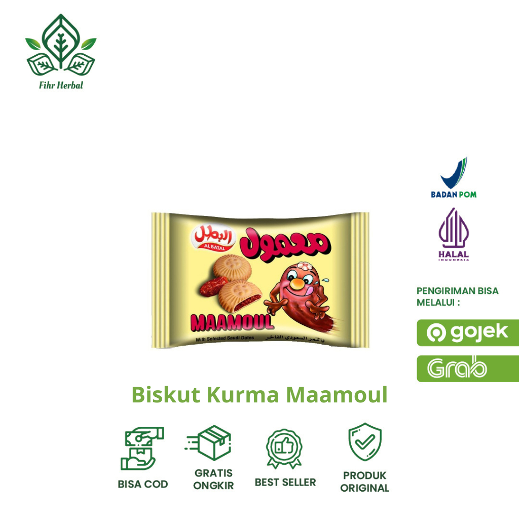

Maamoul - Biskuit Kurma Oleh Oleh Haji Umroh Isi 16pcs