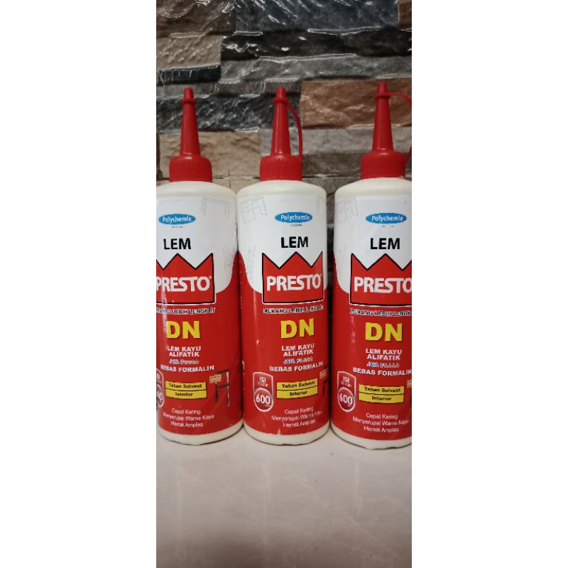 (PRESTO DN 600gr).LEM KAYU PRESTO DN 600gr--lem kayu alifatik