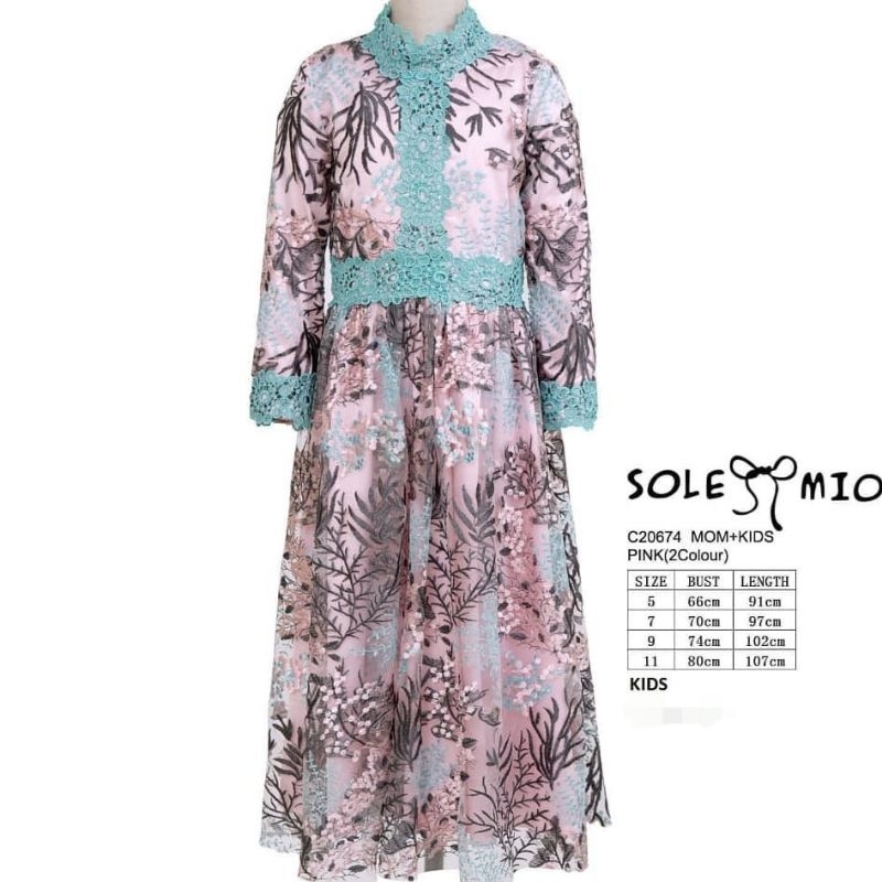 SALE Solemio kids maxidress C20674