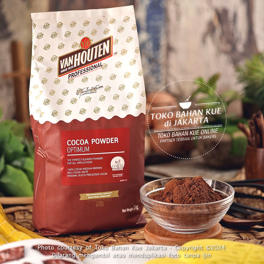 Van Houten OPTIMUM 250gr Pure Cocoa Powder Cokelat Bubuk Murni Premium