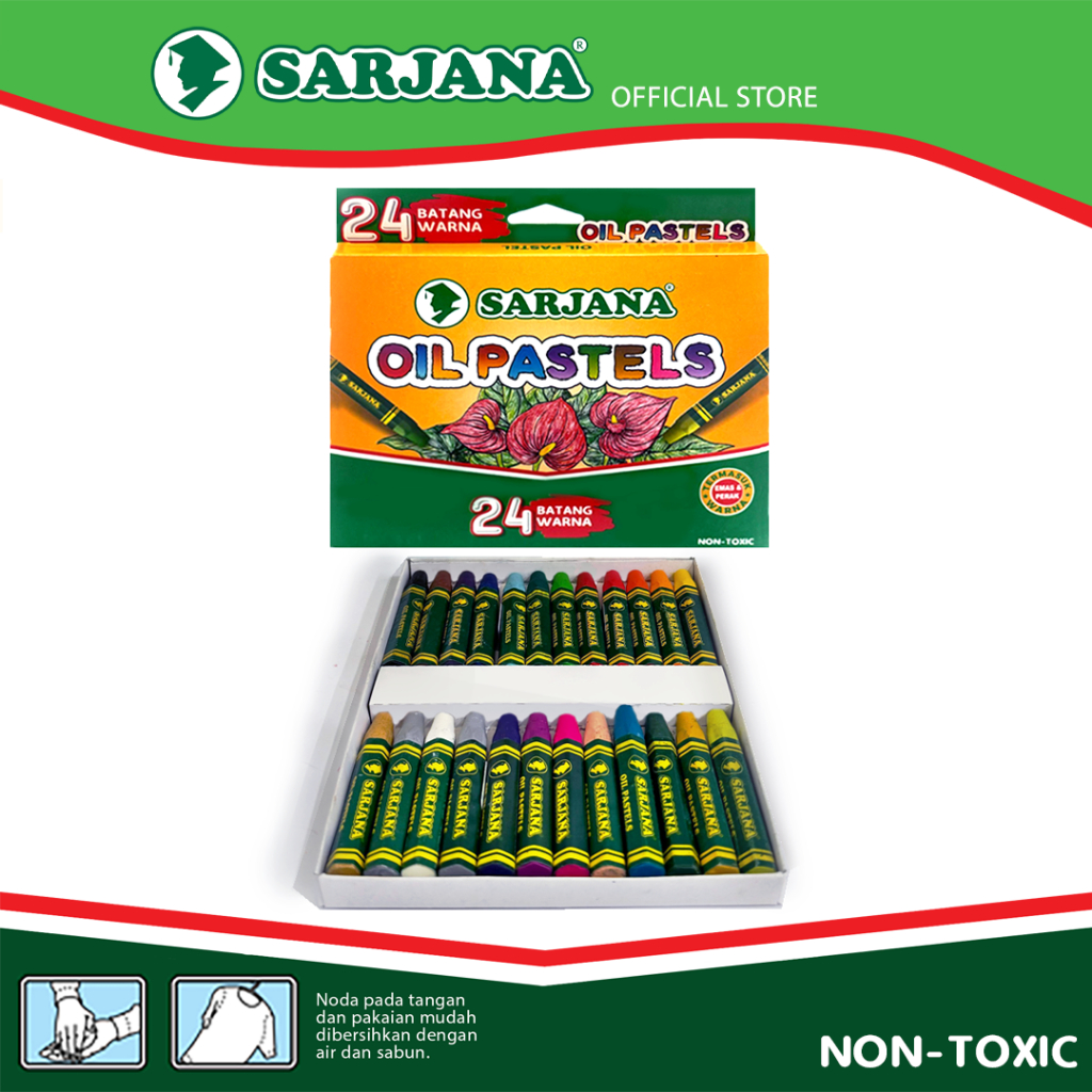 

Sarjana Oil Pastel 24 Batang Warna