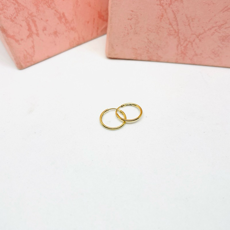 Anting Bayi Emas Asli Kadar 300 /6k muda ring polos