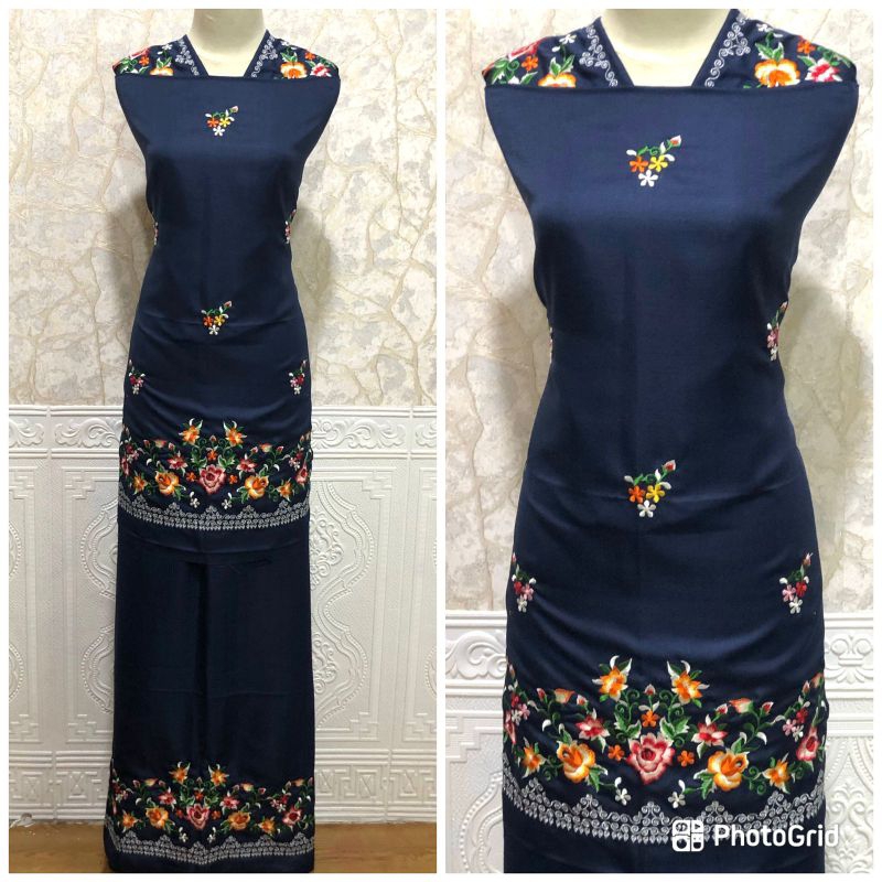 Bahan Baju Kurung Bordir Motif Suji Bunga 3/Bahan Katun Balotelli