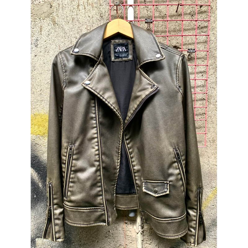 Zara Man Faux Leather Ramones Jacket