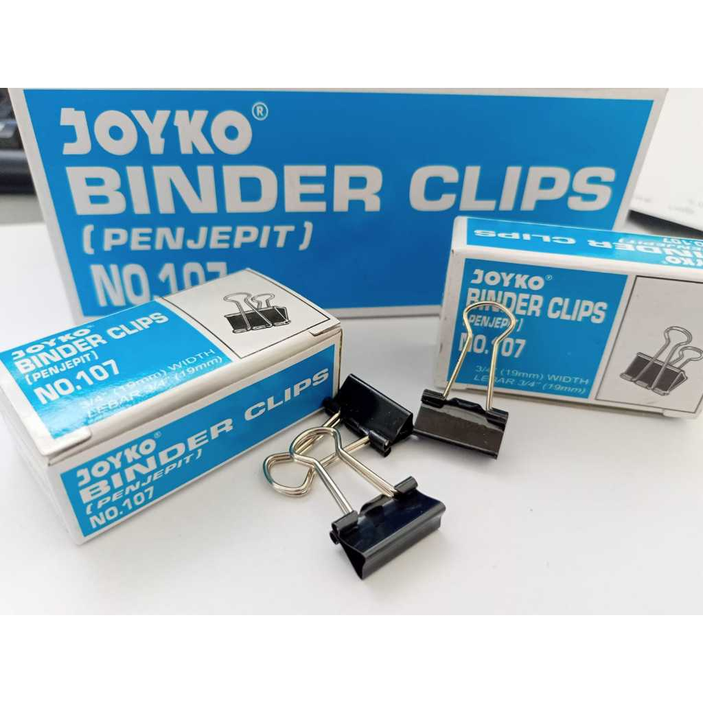 

BINDER CLIP 107 JOYKO 19 mm (DUS)