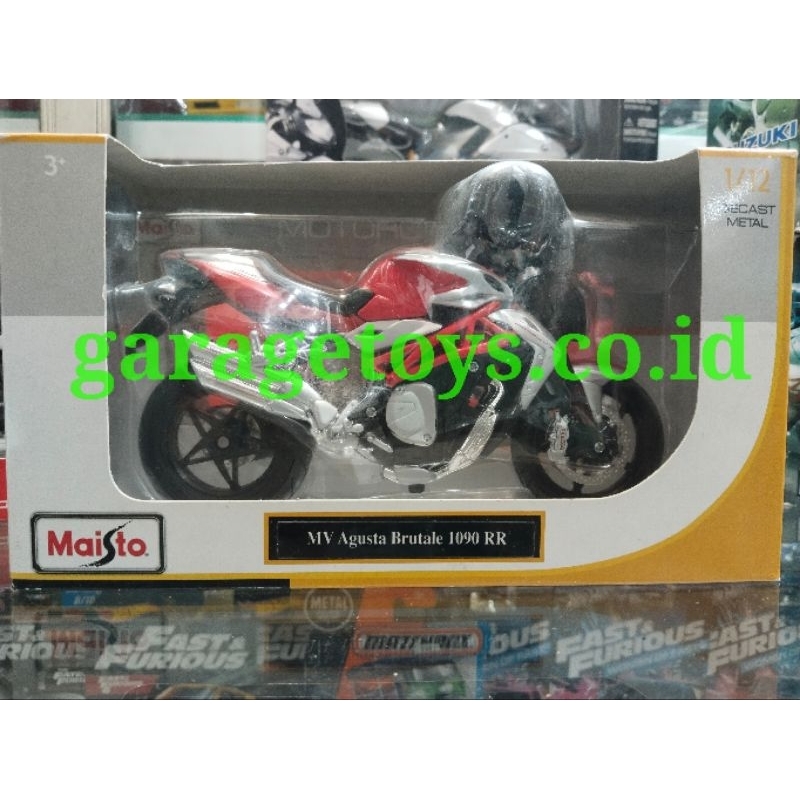 Maisto 1:12 Diecast MV Agusta Brutale Oro 1090 RR