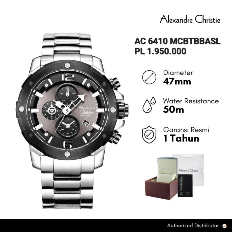 Jam Tangan Pria Alexandre Christie 6410 / AC 6410 Original