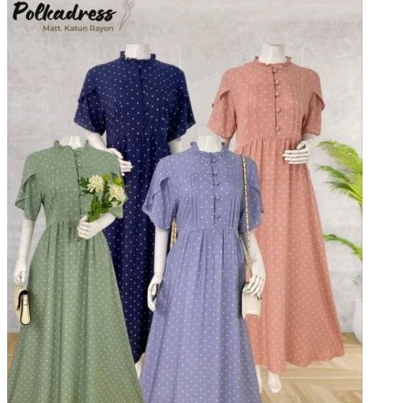 Polka Dress by Damaira Hijab