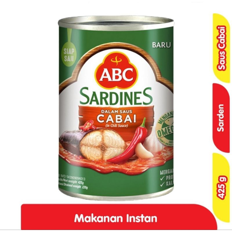 

ABC Sarden Saus Cabai 425 g