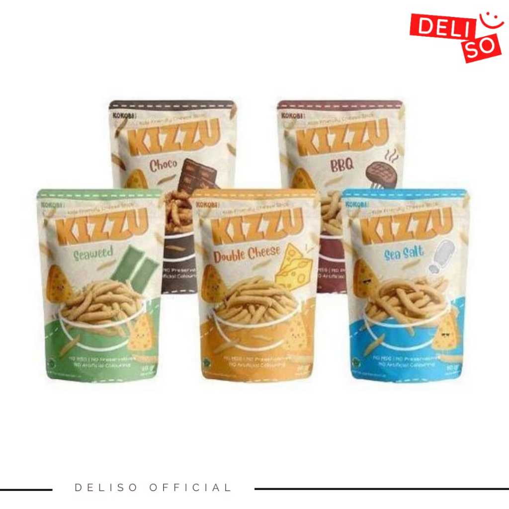 

Kokobi Kizzu Kids Friendly Cheese Stick 60gr / Stick Telur Gabus NO MSG 1thn+