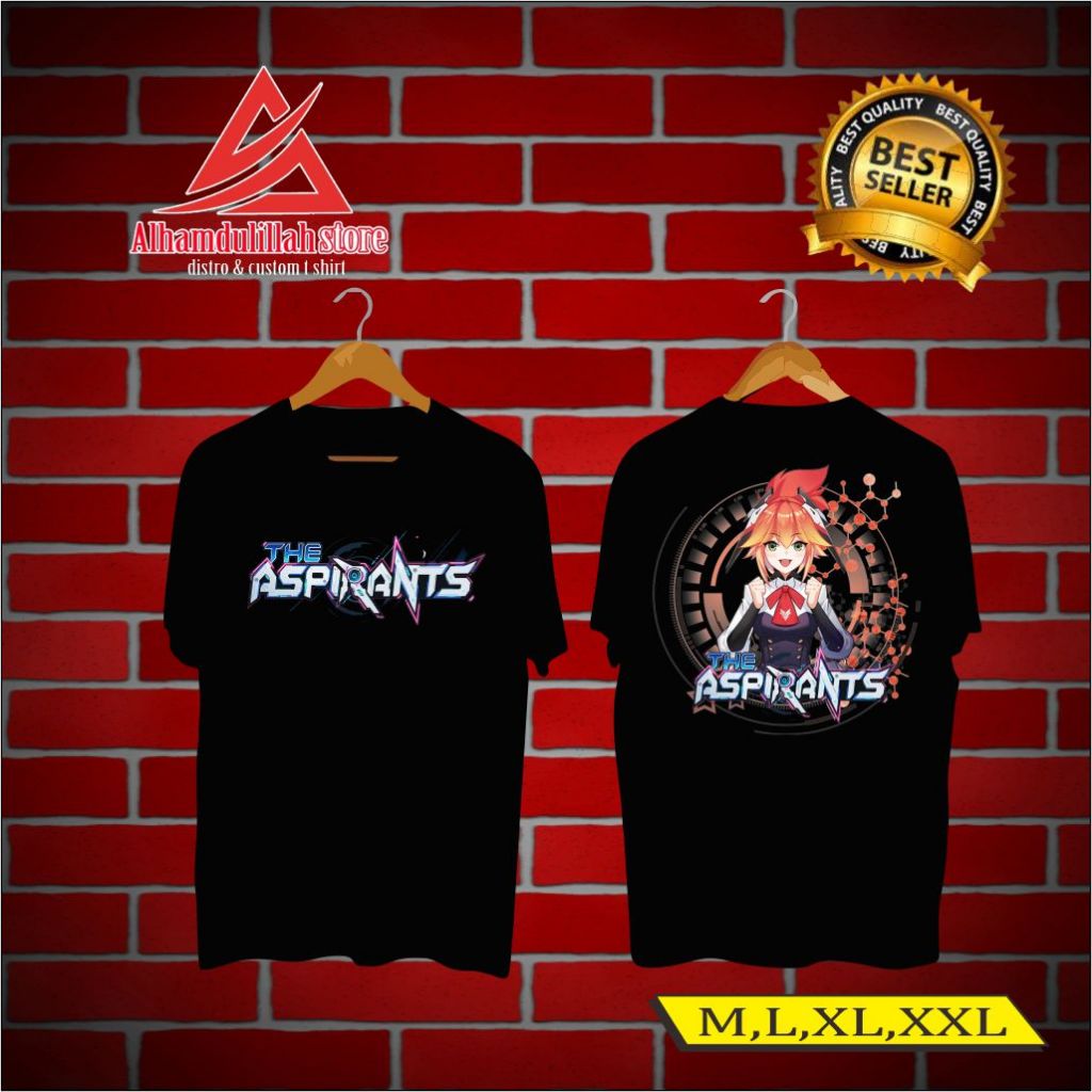 Kaos distro hero fany mlbb skin aspirant terbaru atasan pria/wanita cotton combed 30s murah bayar di