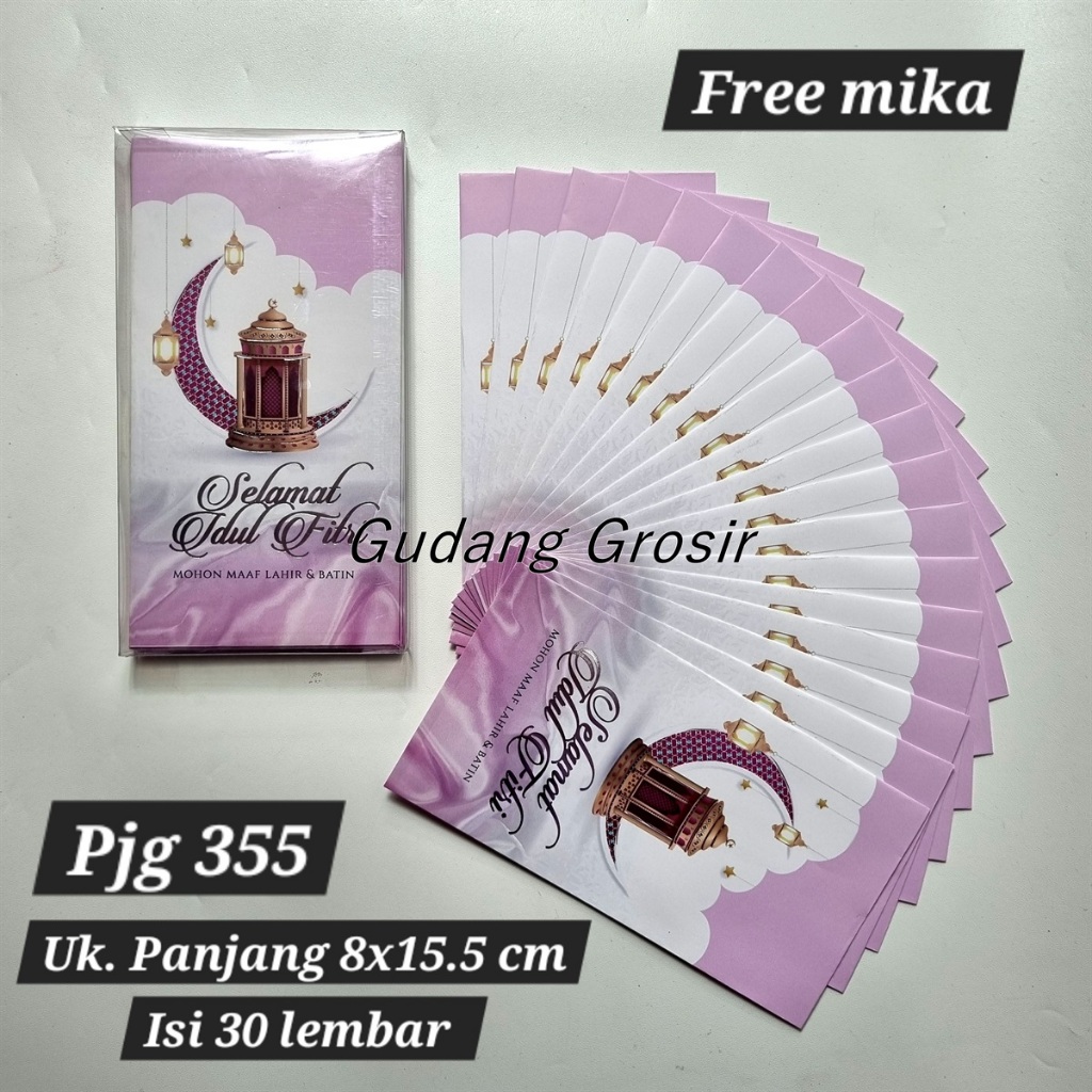 

ANGPAO AMPLOP LEBARAN IDUL FITRI JUMBO PANJANG KOTAK MIKA ISI 30 PREMIUM MURAH READY STOCK