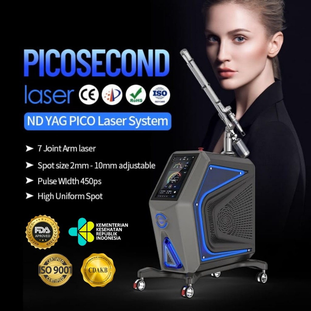 Kemenkes RI Registered PICO PRIME MAXIMUS Pico Laser Tattoo Removal Machine Pico Laser
