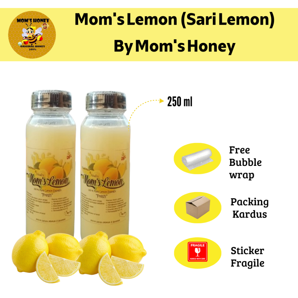 

Promo Spesial di 4% Sari Lemon Fresh By Moms Honey / Air Lemon Murni 250 ml