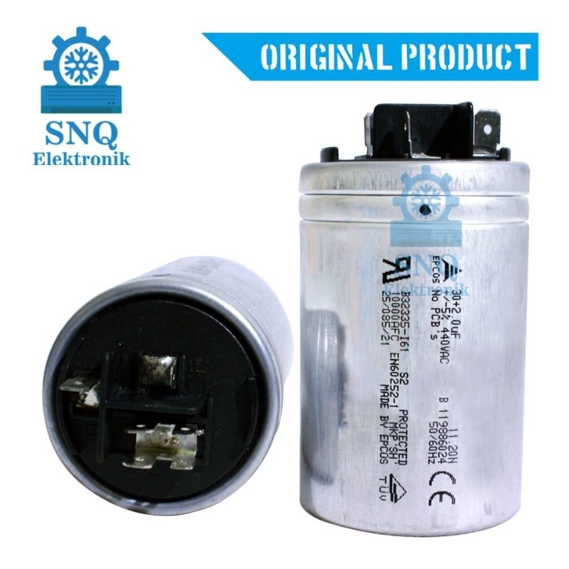 Capasitor AC original Panasonic 1 PK 30+2 uf - Kapasitor AC panasonic original 1 PK 30/2uf