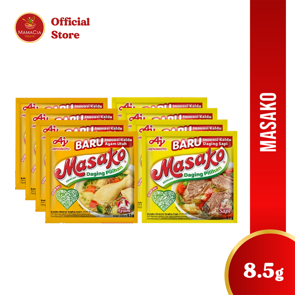 

Masako Kaldu Penyedap Rasa 8,5gr Renceng (12 pcs)