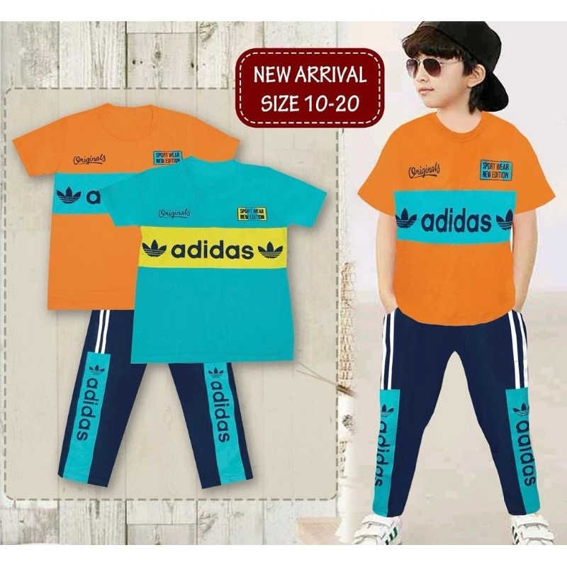 Setelan Anak London Kids Atasan Pendek Celana Panjang