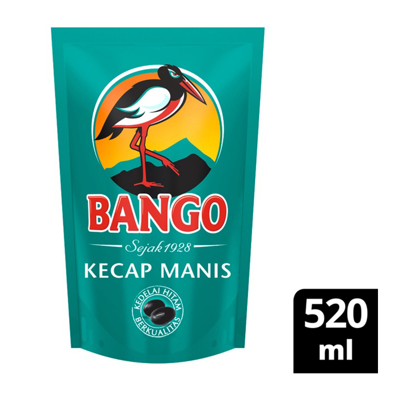 

Bango kecap manis Soy Sauce Refill 520 mL / bango less sugar / bango hitam manis gurih 550gr