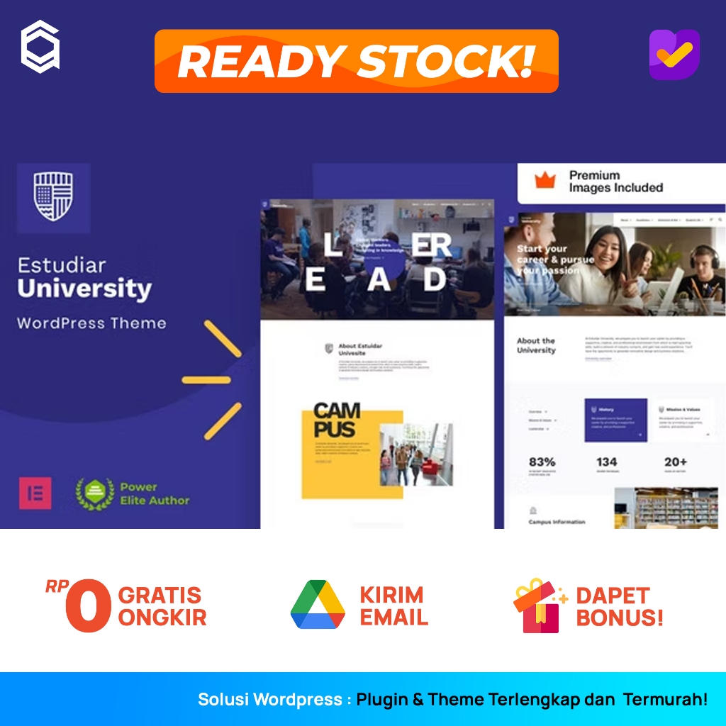 Estudiar Theme Premium Kampus College University WordPress