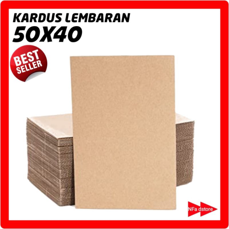 Kardus Lembaran Polos 50x40