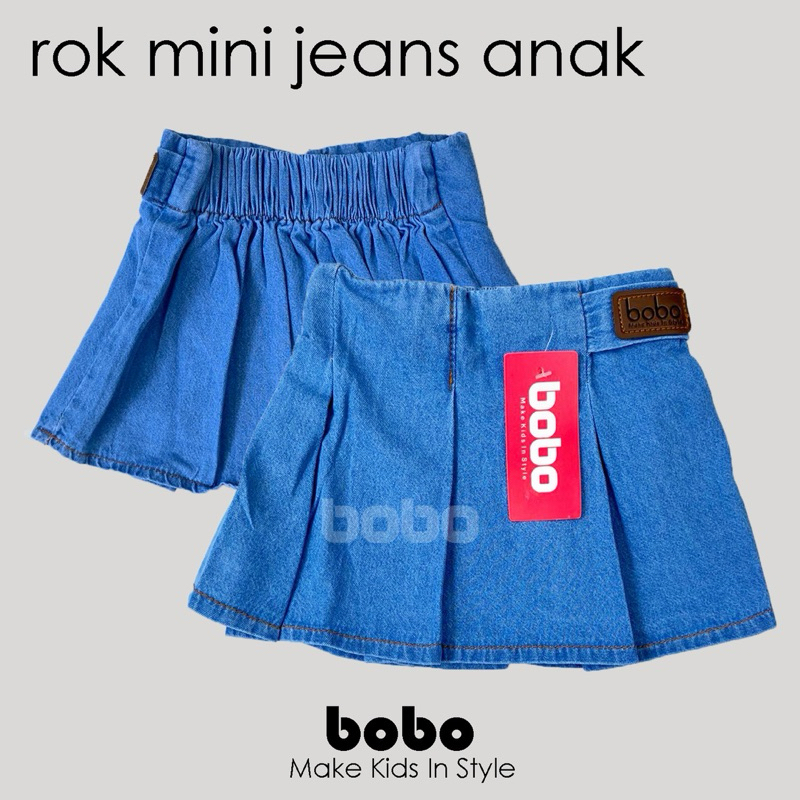 Rok Mini Skirt Jeans Anak